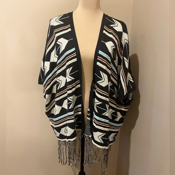 Double Zero Monochrome Knit Cardigan - Picture 1 of 7